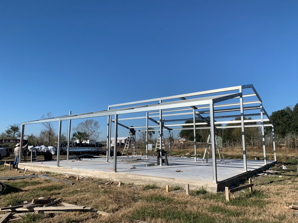 Our operations center under construction.