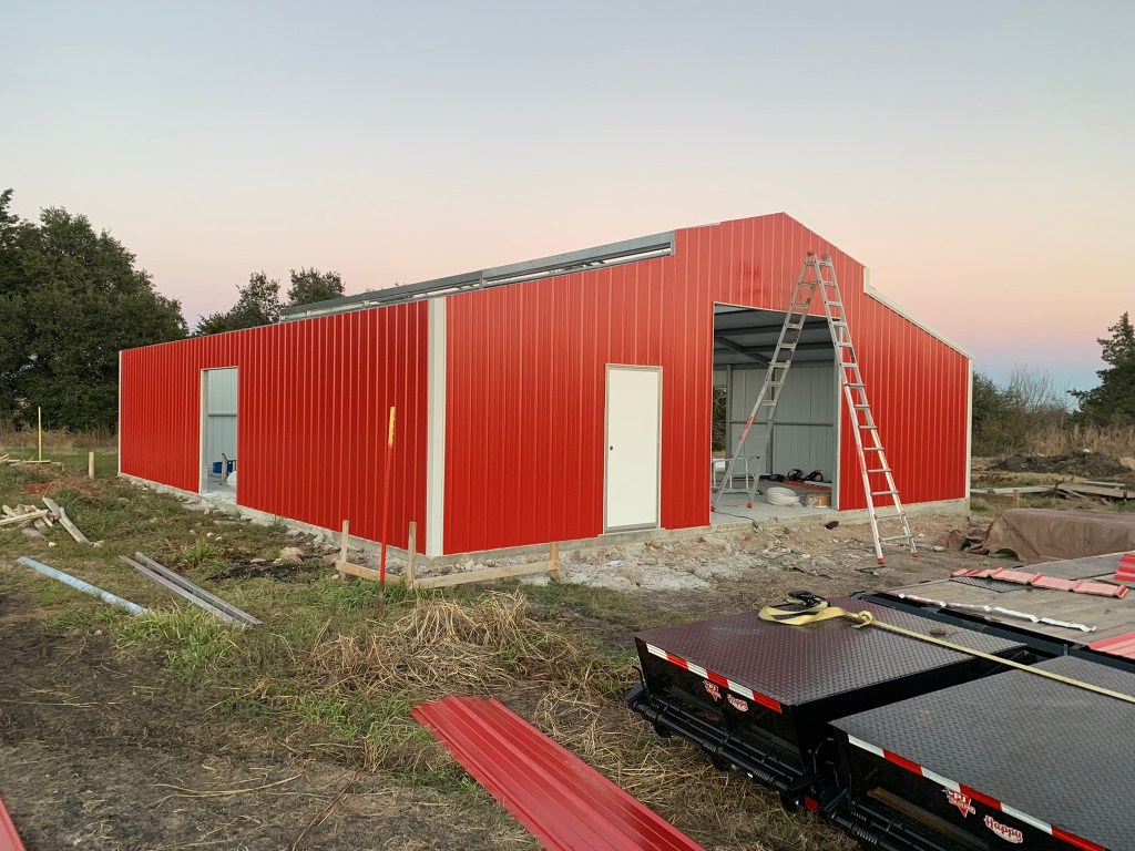 Three days later our building was ready.